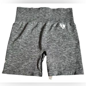 Seamless Womens Workout Shorts Grey Marl Size Large Move Cycling Digital